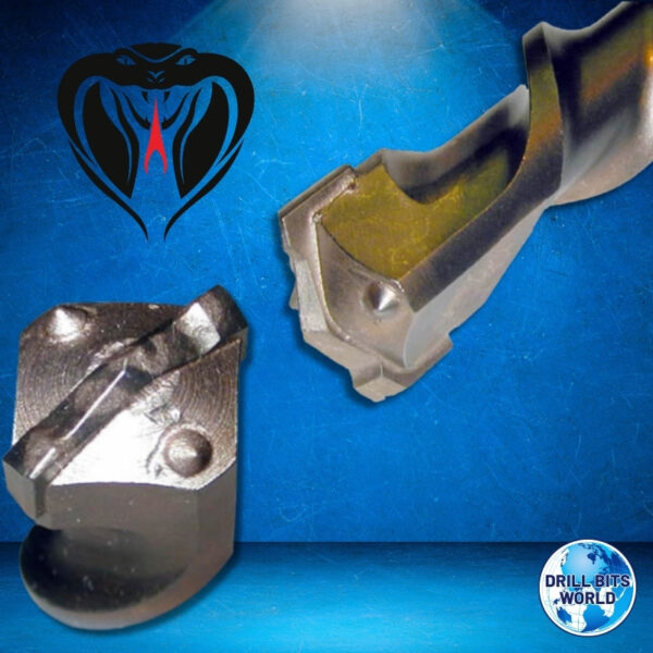 4-Tip Spline Viper Head Quad Cutter Masonry Drill Bit