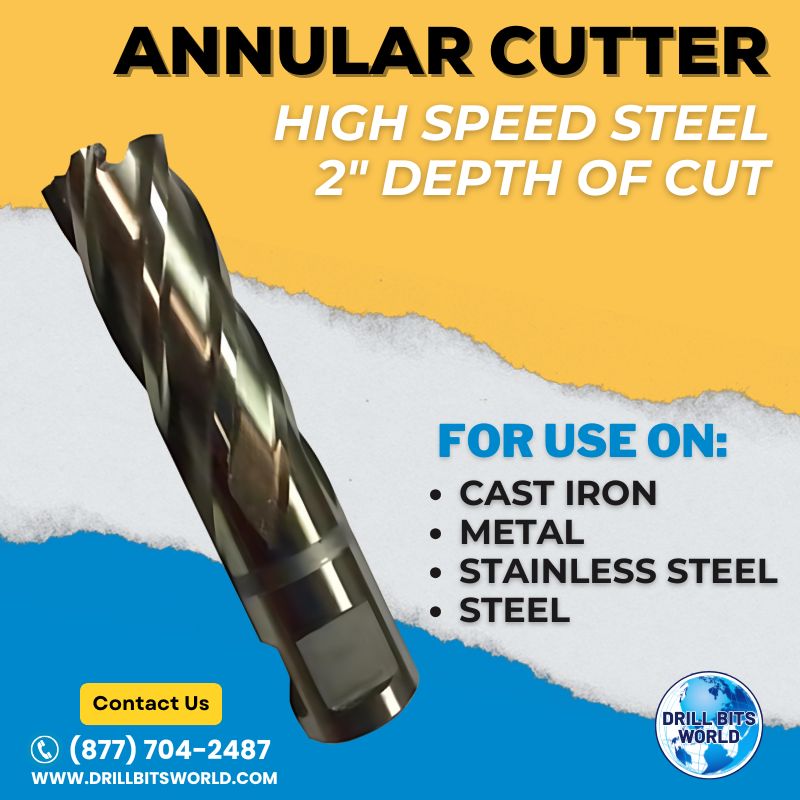 Annular Cutter - High Speed Steel - 2" Depth of Cut