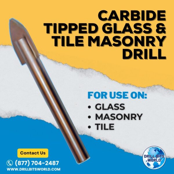 Carbide Tipped Glass & Tile Drill Bit