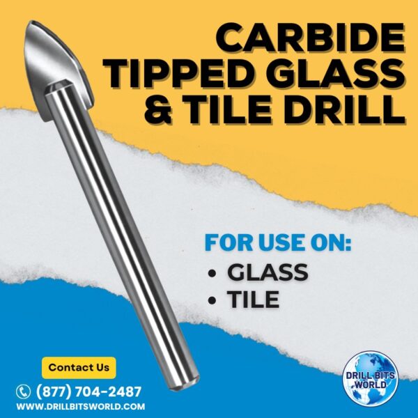 Carbide Tipped Glass & Tile Drill Bit