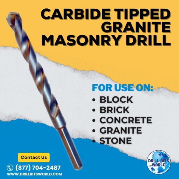 Carbide Tipped Granite Drill Bit
