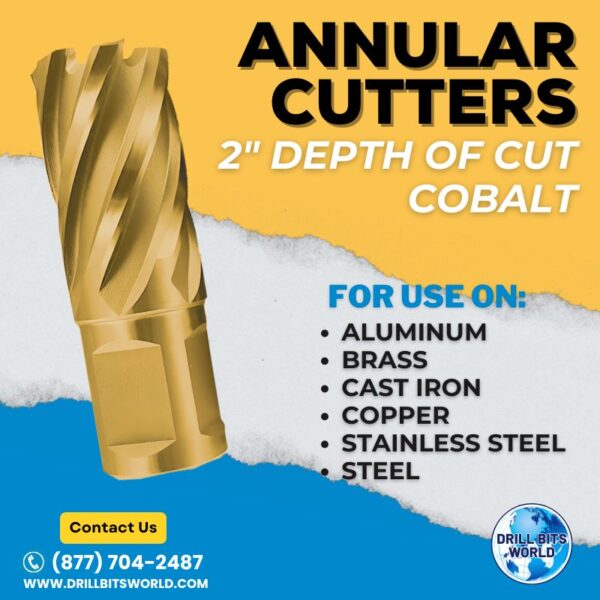 Cobalt Annular Cutter - 2" Depth of Cut
