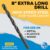 15/32 - Extra Long Drill Bit - 8" Overall Length - 5-1/2" Flute Length 5 Extra long drill - High Speed Steel