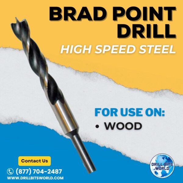 High Speed Steel Brad Point Drill Bit