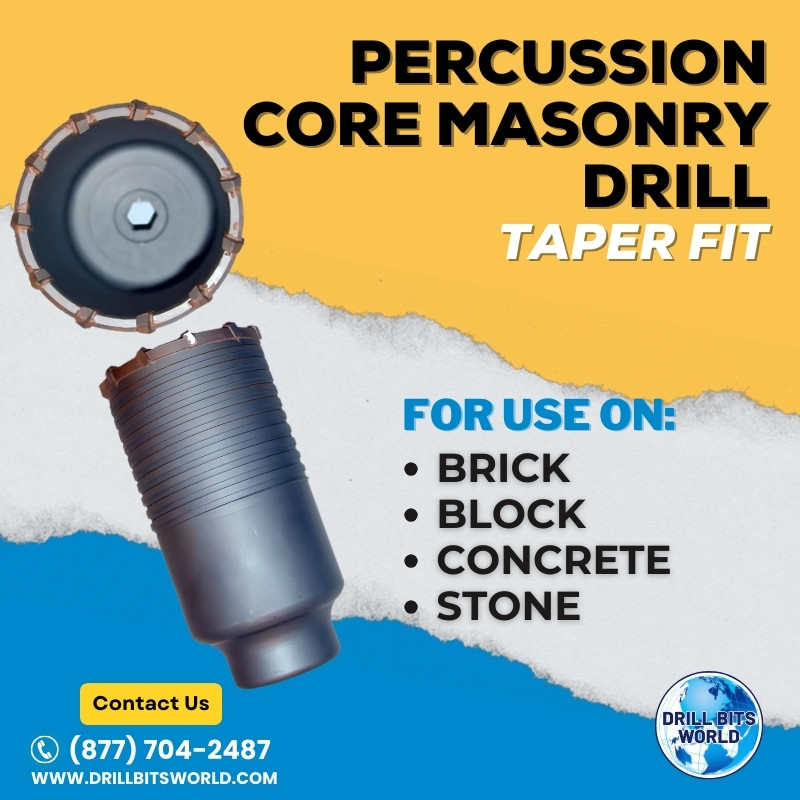 Percussion Core Drill - Taper Fit