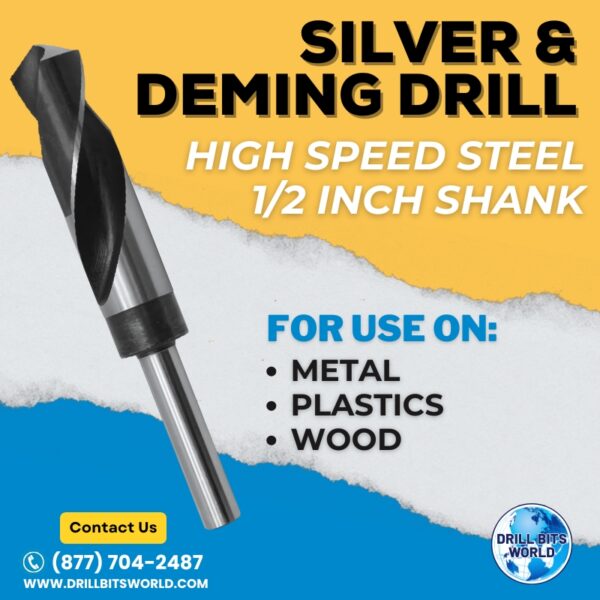 13.50 mm - Silver & Deming Drill Bit - Metric 1/2" Shank 2 Silver & Deming Drill Bit