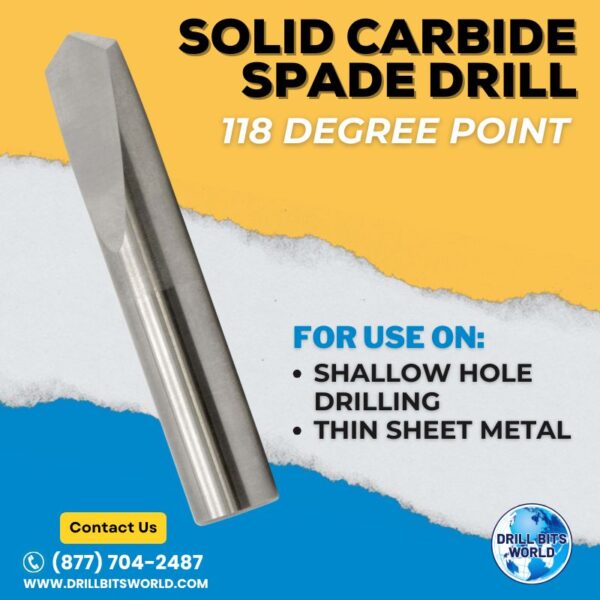 Solid Carbide Spade Drill Bits 3 Solid Carbide Drill Bit - Spade Drills