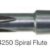 7/16" x 8-1/4" Overall Length Sprial Flute Bridge Reamer (4-3/8" Flute Length) - Image 1
