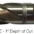 9100 se 1 inch depth of cut hss
