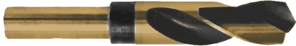 cobalt 135 degree notched point reduced shank drill bit